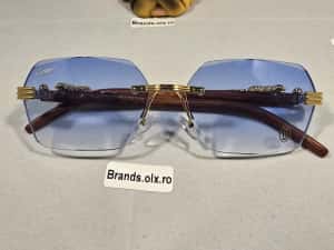Ochelari de soare Cartier Rimless Blue, made in Italy — miniatura 3