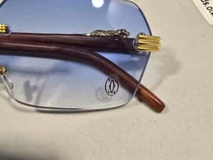 Ochelari de soare Cartier Rimless Blue, made in Italy — miniatura 6