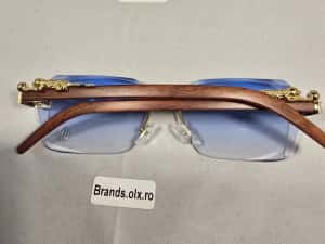 Ochelari de soare Cartier Rimless Blue, made in Italy — miniatura 7