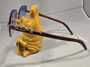 Ochelari de soare Cartier Rimless Blue, made in Italy — miniatura 10