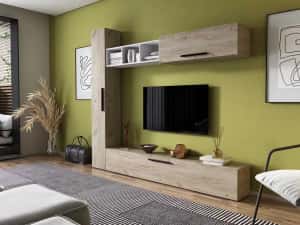 Living Pati 079 - Mobila Sufragerie Stejar + Alb — miniatura 1