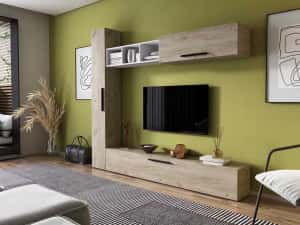 Living Pati 079 - Mobila Sufragerie Stejar + Alb — miniatura 3