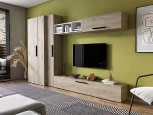 Living Pati 079 - Mobila Sufragerie Stejar + Alb — miniatura 4