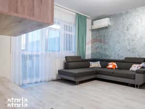 Dobroesti - vanzare apartament 2 camere mobilat complet, cu terasa — miniatura 3