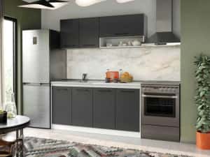 Set Mobila Bucatarie Mina Grafit 160 Gri Antracit C77 — miniatura 1