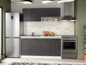 Set Mobila Bucatarie Mina Grafit 160 Gri Antracit C77 — miniatura 5