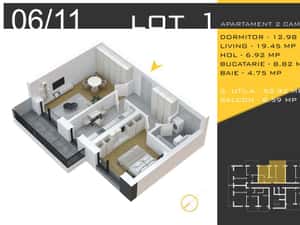 AP. 2CAM DECOMANDAT- BLOC P+3 / INCALZIRE PARDOSEALA,TRIPAN! — miniatura 4