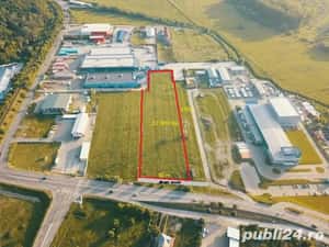 Teren intravilan12.478mp de vanzare sau inchiriere zona industriala sau retail Selgros acces din E58 — miniatura 7