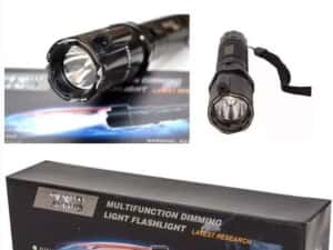 Lanterna 3 in 1 cu laser ,electrosoc,acumulator carcasa din aluminiu — miniatura 1