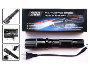 Lanterna 3 in 1 cu laser ,electrosoc,acumulator carcasa din aluminiu — miniatura 6