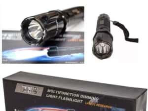 Lanterna 3 in 1 cu laser ,electrosoc,acumulator carcasa din aluminiu — miniatura 9