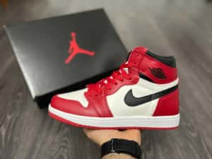 Adidasi Nike Air Jordan1 High Chicago Red NOU Premium — miniatura 7
