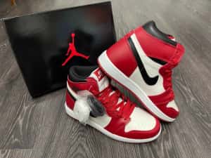 Adidasi Nike Air Jordan1 High Chicago Red NOU Premium — miniatura 9