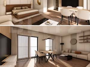 Studio, 56.72 mp, ansamblu cu 0% Comision la Achizitie, zona Calea Sev — miniatura 2