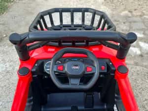Masinuta electrica 4x4, 2-4 ani,CAPE-X, 100W,12V, scaun tapitat NOU — miniatura 3