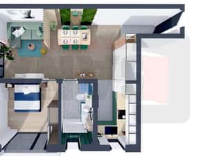 Ap. NOU cu 2cam., 66.83 mp, parcare, balcon, etj.1 | DEZVOLTATOR — miniatura 4