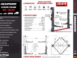 Elevator auto 2 coloane capacitate 5 tone REIHMANN RHM 250 PRO — miniatura 8