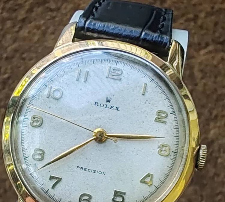 Ceas Rolex Precision Aur 18k, 36 mm Anii'50 — fotografie 1 din 10