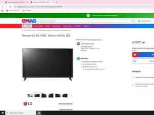 TV LED LG 109 cm - Garantie + suport perete — miniatura 3