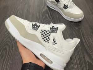 Adidasi Nike Air Jordan 4 Retro Military Black NOU — miniatura 4