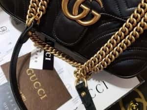 Geanta damă model Marmont,piele naturala 100%,cutie,card,certificat — miniatura 7