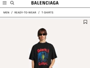 Tricou balenciaga new 26 Wht — miniatura 3