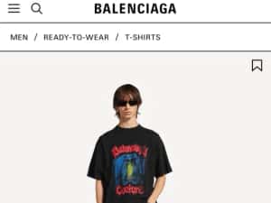 Tricou balenciaga new 26 Wht — miniatura 7