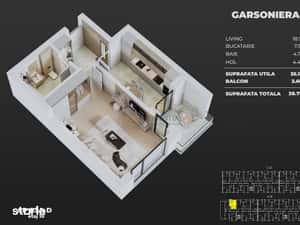 Garsoniera noua, decomandata, cateva minute de metrou Berceni — miniatura 6