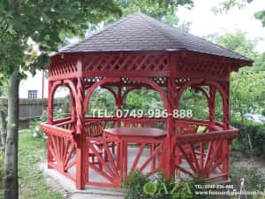 Foisor octogonal sau hexagonal din lemn. Livrare si montare in toata tara