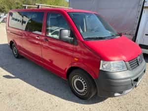 Volkswagen TRANSPORTER T5 1.9 TDI extralung 2007 Euro 4 8+1 locuri Aer Conditionat USOR AVARIAT stanga spate — miniatura 10