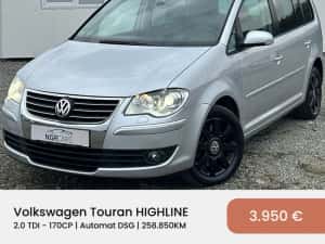 Volkswagen Touran Highline 2.0 TDI DSG |  RATE / TRANSPORT / NUMERE — miniatura 9