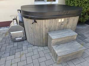 Ciubar patrat fibră, jacuzzi Hidromasaj Aeromasaj