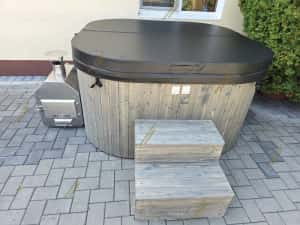 Ciubar patrat fibră, jacuzzi Hidromasaj Aeromasaj — miniatura 3