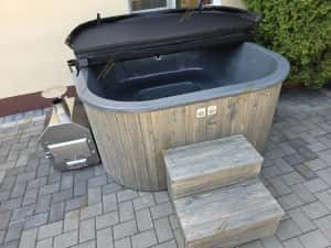 Ciubar patrat fibră, jacuzzi Hidromasaj Aeromasaj — miniatura 5