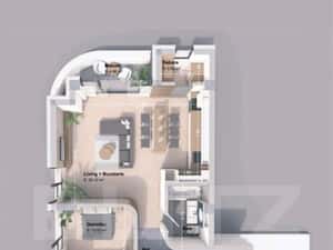 Apartament 2 camera, 67.29 mp, zona Pacurari - Rediu — miniatura 5