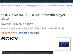 Navigatie Auto SONY XAV-AX1005DB, sigilat, EXTRA FULL — miniatura 4