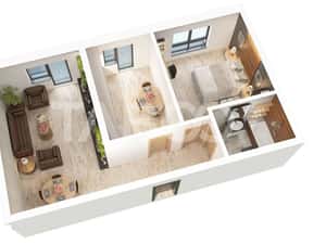 Apartament 2 camere 56 mp Comision 0 decomandat parcare Doamna Stanca — miniatura 5