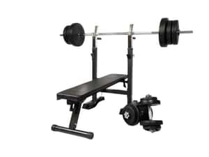 Banca piept cu suport reglabil + set de greutati 70 KG — miniatura 6