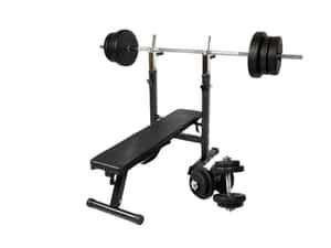 Banca piept cu suport reglabil + set de greutati 70 KG — miniatura 7