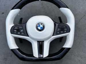 Volan BMW- Piano Black - Custom - Incalzire - TJA - Vibratii - Seria G — miniatura 2
