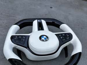 Volan BMW- Piano Black - Custom - Incalzire - TJA - Vibratii - Seria G — miniatura 7