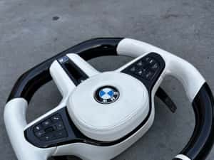 Volan BMW- Piano Black - Custom - Incalzire - TJA - Vibratii - Seria G — miniatura 8