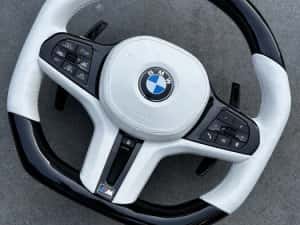 Volan BMW- Piano Black - Custom - Incalzire - TJA - Vibratii - Seria G — miniatura 9
