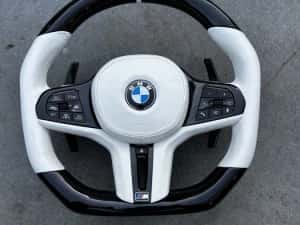 Volan BMW- Piano Black - Custom - Incalzire - TJA - Vibratii - Seria G — miniatura 10