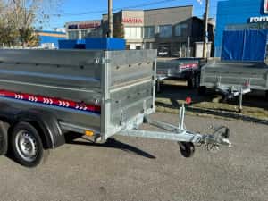 Remorca 750 kg doua axe Repo,auto,moto,atv,basculabila Noua — miniatura 6