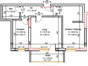 AP. 2CAM SPATIOS,PROIECT PREMIUM/ METROU N. TECLU,SCOALA BRAUNER! — miniatura 4