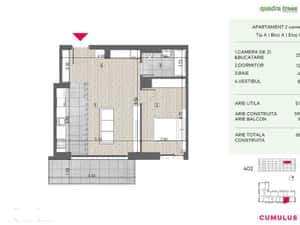 2 camere de vânzare - zona Drumul Taberei. Direct Dezvoltator! Etaj 4 — miniatura 3