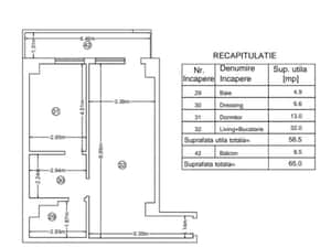 Apartament cu 2 camere, Copou, etaj 8 din 10, 65mp, 92.600 euro — miniatura 4