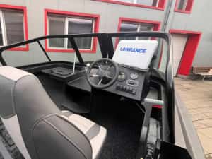 barca de pescuit din aluminiu 3mm | 5,20m-5,80m | fabricate in Romania — miniatura 3