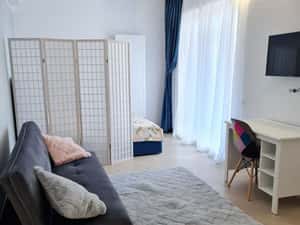 Garsonieră Delta Văcărești Sun Plaza bloc 2022 mobilată centrală balco